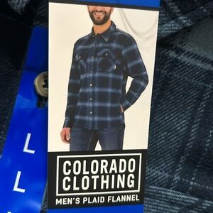 Colorado Clothing Flannel Shirt Regular Fit Size L, NWT